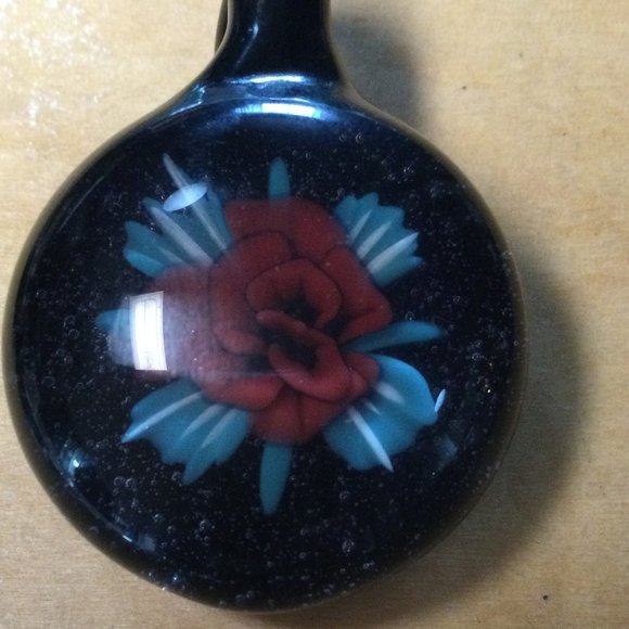 Glass Necklace Pendant,lot of 7 - Picture 7 of 7